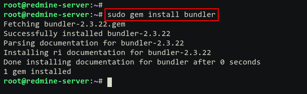 install bundler