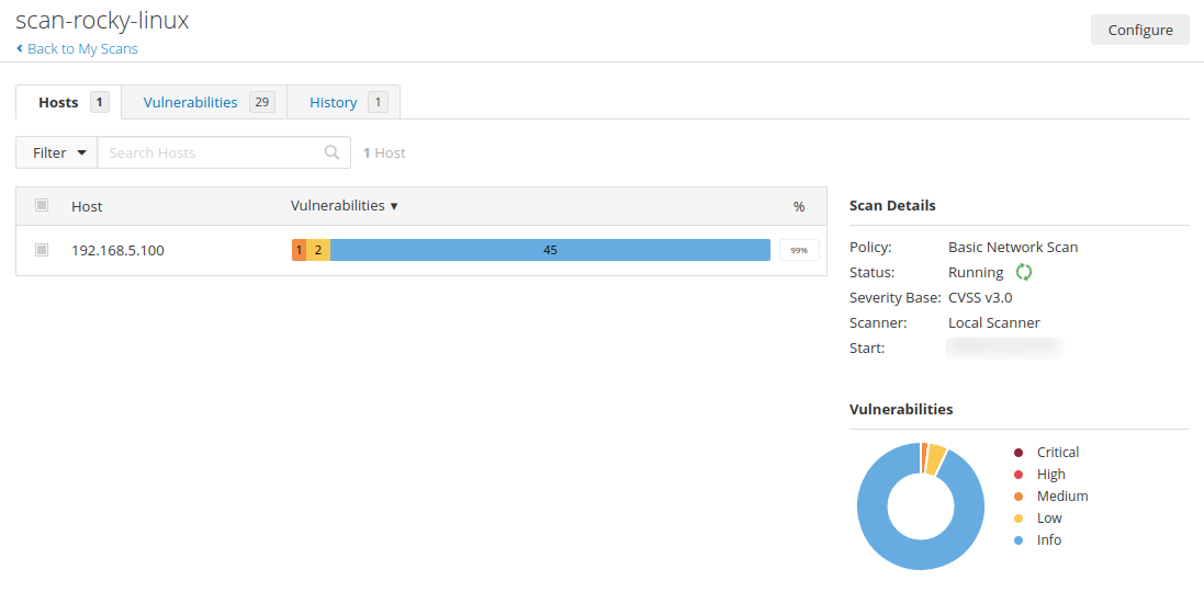 Scan Host Summary