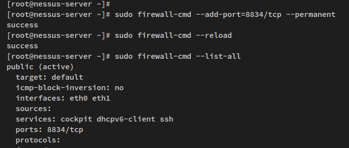 Configuring Firewalld