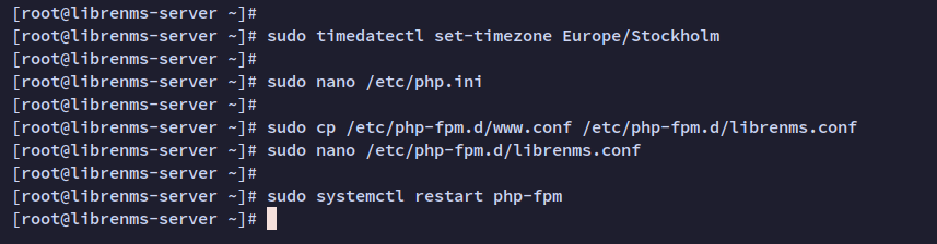 setup php-fpm