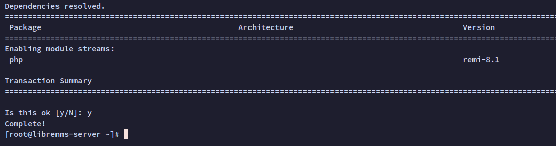 reset php modules