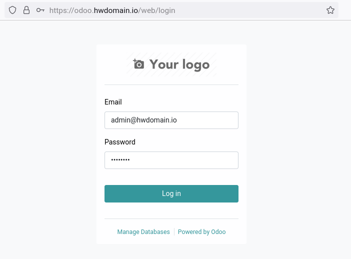 login odoo