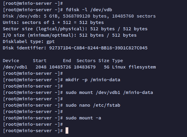 setup disk