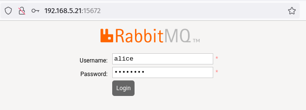 rabbitmq login