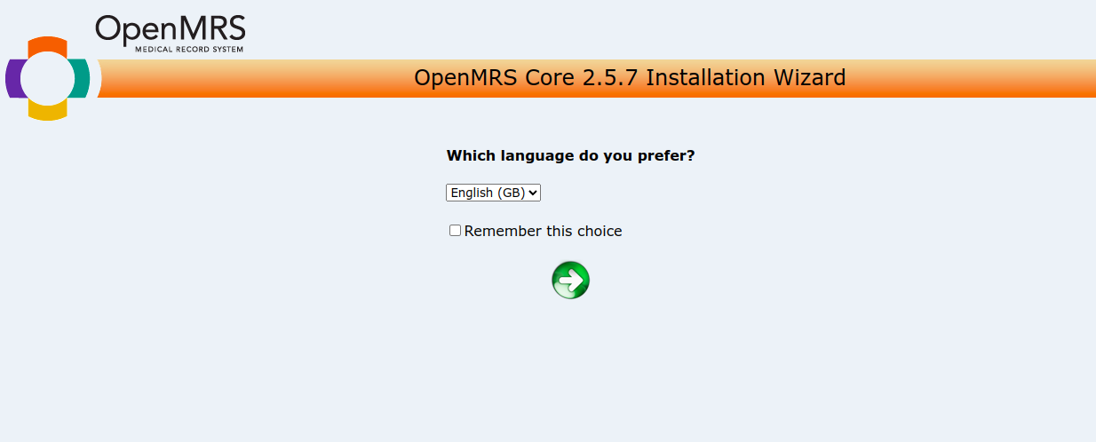 OpenMRS Language Selection