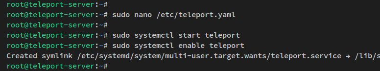 start enable teleport