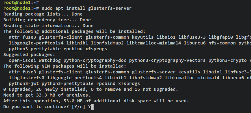 install glusterfs