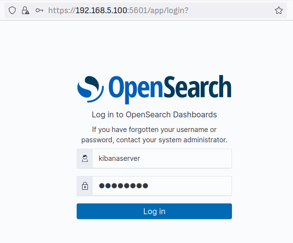 opensearch login