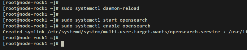 start enable opensearch