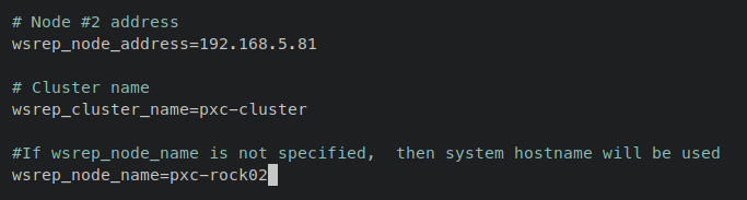 node name node address and cluster name