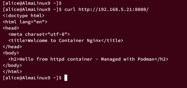 accessing container