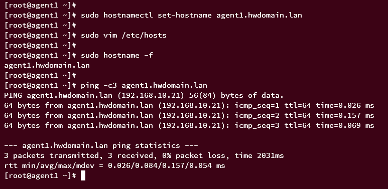 setup hostname fqdn