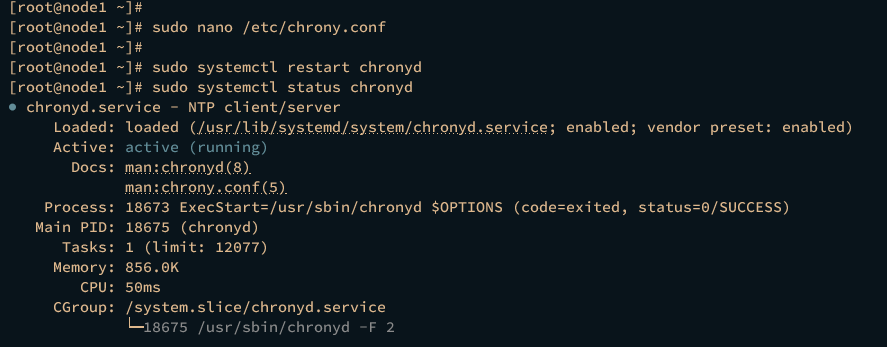 chrony as ntp client