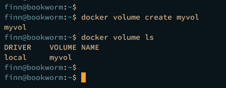 create check volume docker