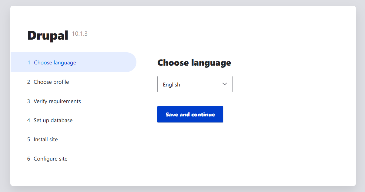 choose language