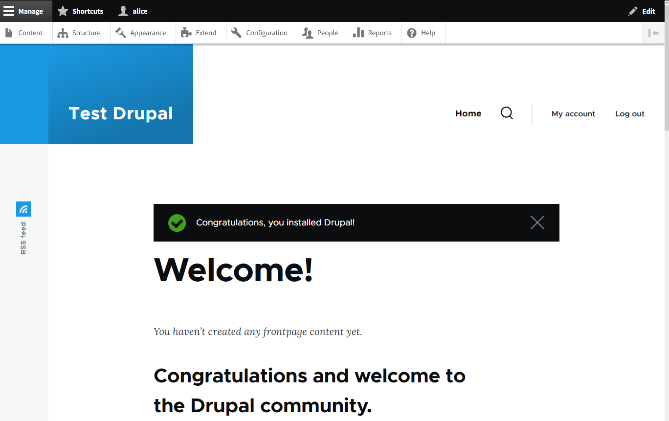 drupal installed