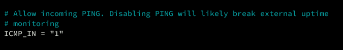 allow ping