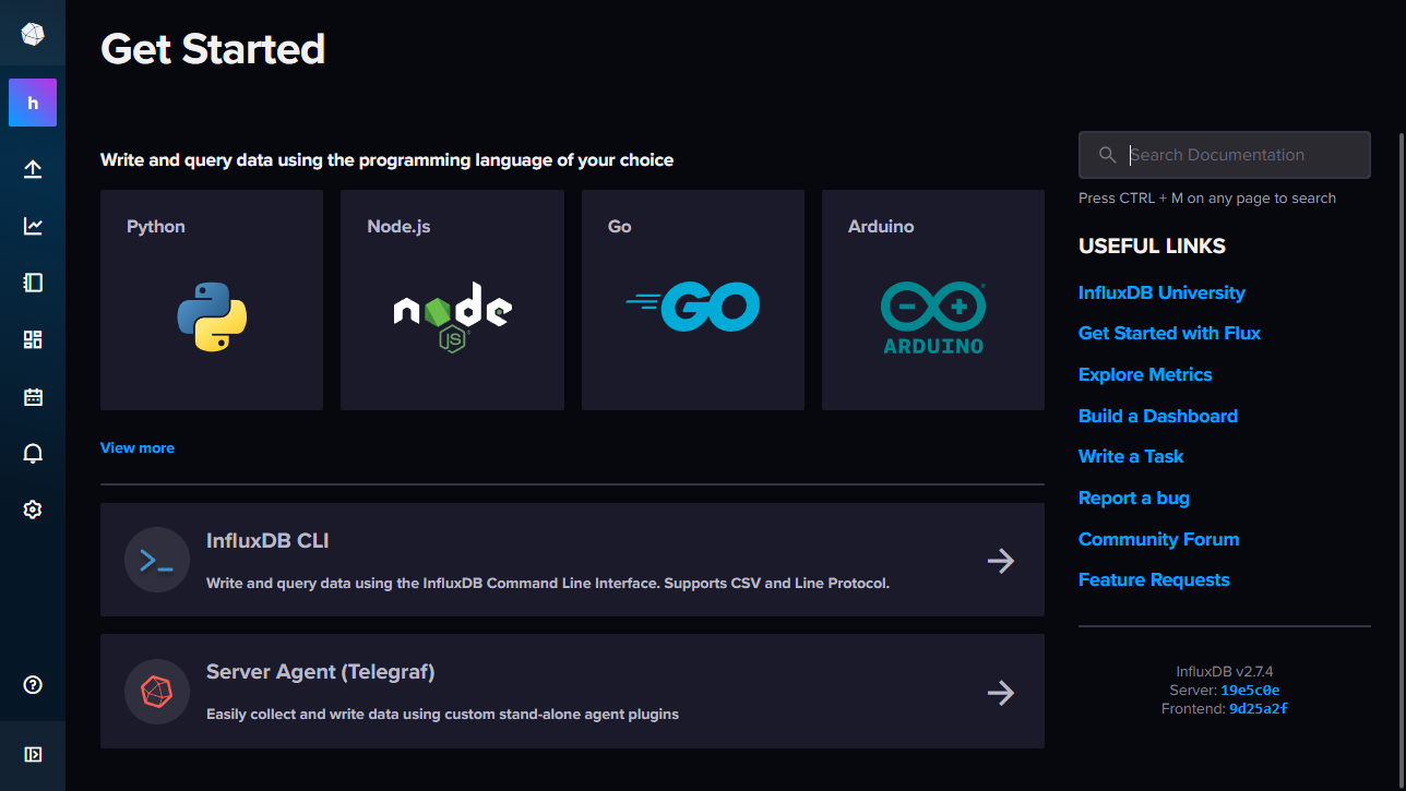 InfluxDB Dashboard