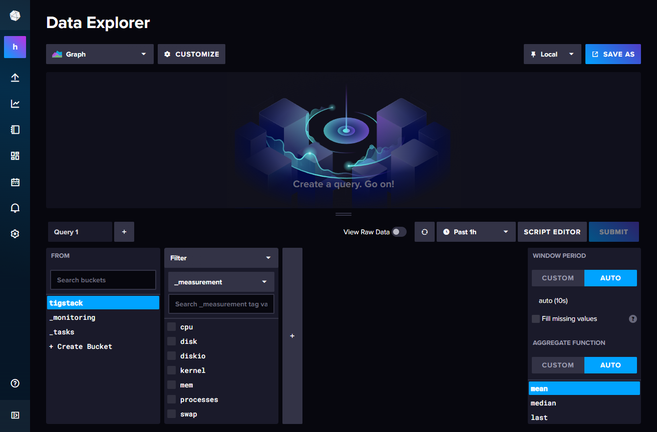 InfluxDB Data Explorer