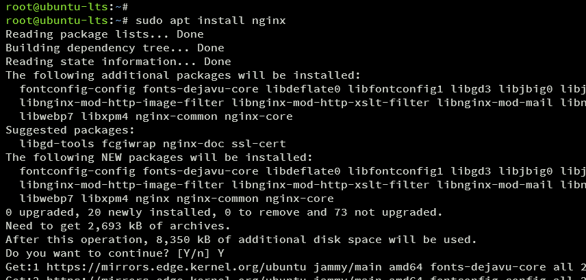 Install Nginx