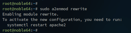 enable rewrite