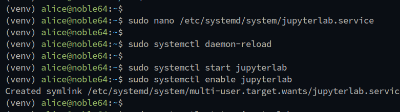 jupyter systemd