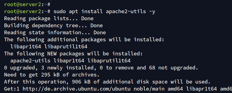 install apache2-utils