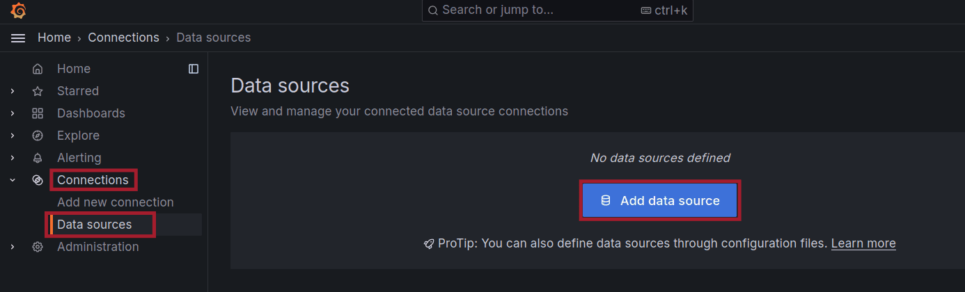 add data source