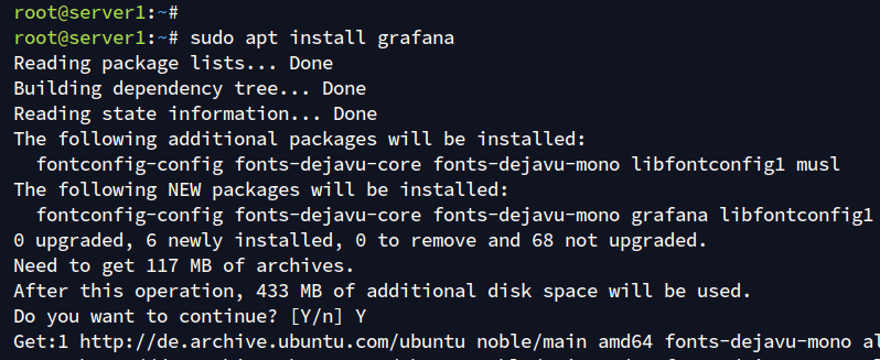 install grafana