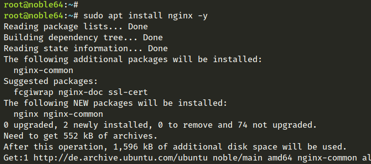 install nginx